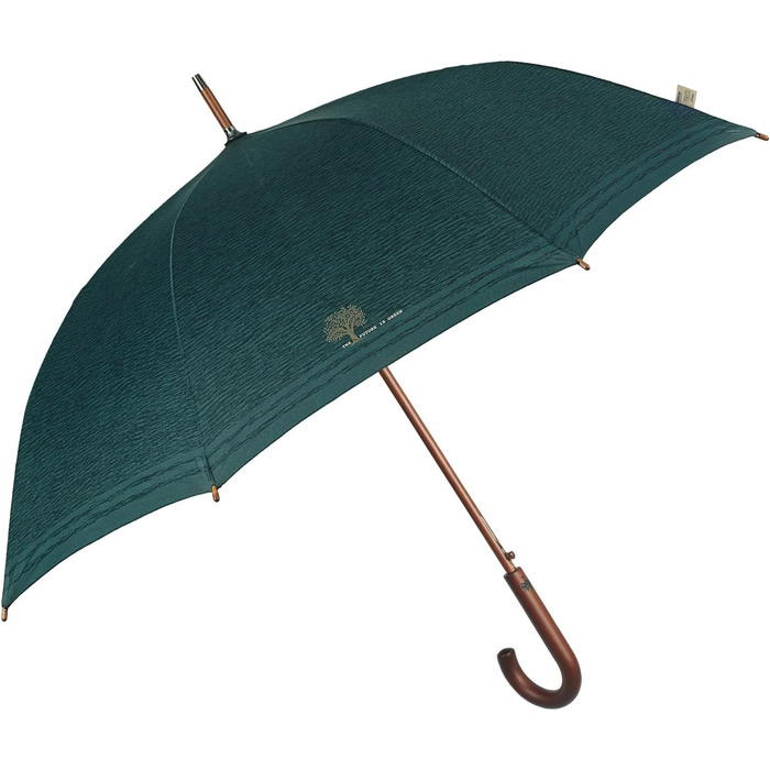 Perletti Green Eco-Friendly Women's Umbrella - Large Automatic Rain Umbrella with Recycled Materials & Floral Design (102cm Diameter)