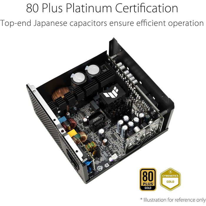 Блок живлення ASUS TUF Gaming 850W Gold, модульний, сертифікат 80 PLUS Gold, чорний