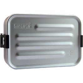 SIGG - Alu Lunchbox Plus - Lunchbox with Compartment - Award-Winning - Dishwasher Safe & Microwave Safe - Absolutely Leak-Proof - Feather-Light - BPA-Free