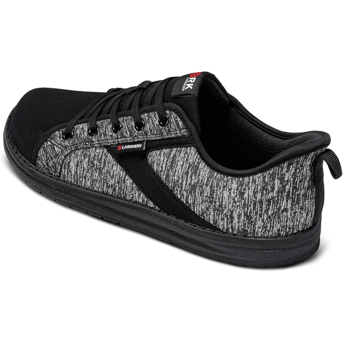 Черевики робочі чоловічі LARNMERN, захисні черевики з металевим носком, легкі, зручні, для скейтбордингу, амортизація, сірі, чорні, 42.5 EU