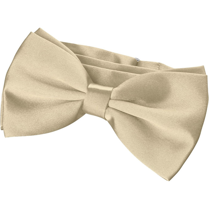 Комплект підтяжки та краватка-метелик + нагрудна хустка для смокінга (шампань-металік)