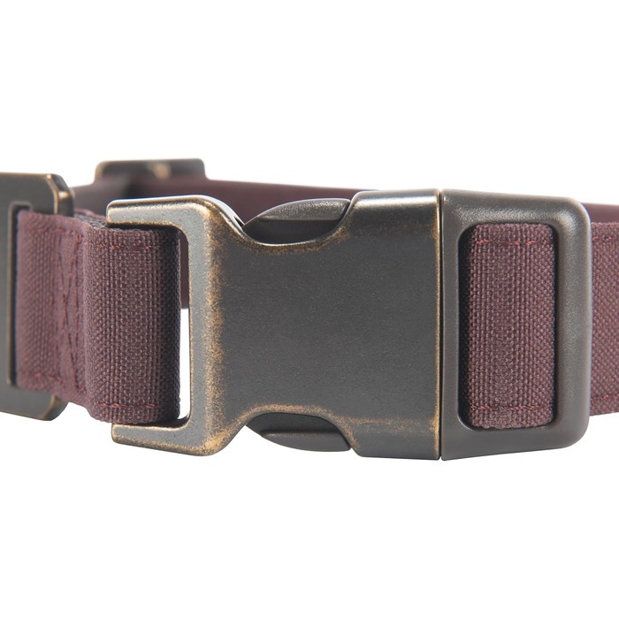 Нашийник для собак Carhartt з регульованим нейлоновим ремінцем, світловідбиваючі шви, Deep Wine, розмір Large