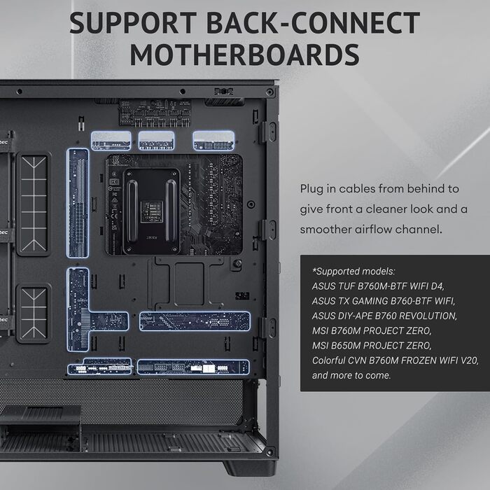 Корпус для ПК Antec Flux Midi Tower, чорний матовий, Gaming Case