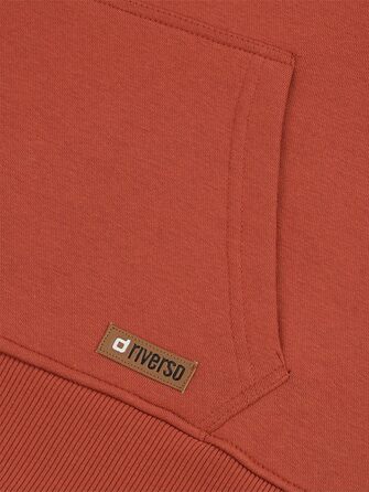 Худі Riverso для чоловіків, Regular Fit, RIVLuca, капюшон, світшот, Streetwear, сірий, зелений, синій, чорний, розміри S, M, L, 2, 3, 4, 5 (3XL, темно-червоний/дизайн 01 (15401))