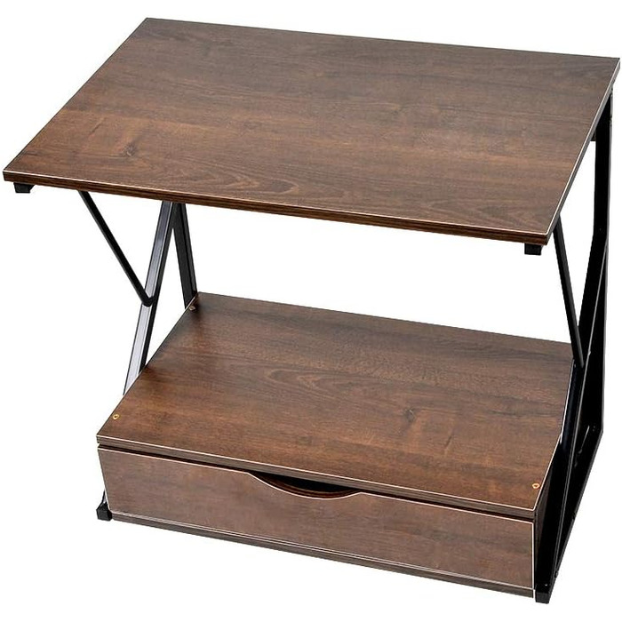 Поличка для мікрохвильової печі, кухонна поличка для стільниці, органайзер для мікрохвильової печі, тостера та аірфрая, багатофункціональна кухонна поличка для оптимізації простору (Дуб/3 яруси) (Дуб/Висувна поличка)