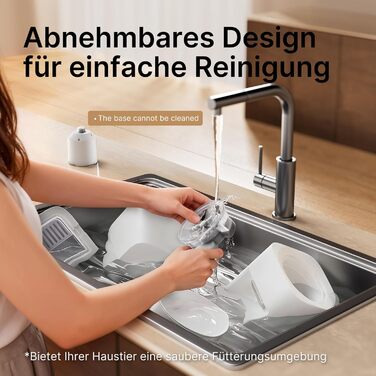 Автоматичний годівниця для котів та собак 5L з Wi-Fi, керування через додаток, 1-10 прийомів їжі на день