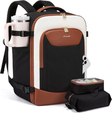 Чорний жіночий рюкзак OVEVOOK для подорожей та ділових поїздок (XL, 39л, водонепроникний)