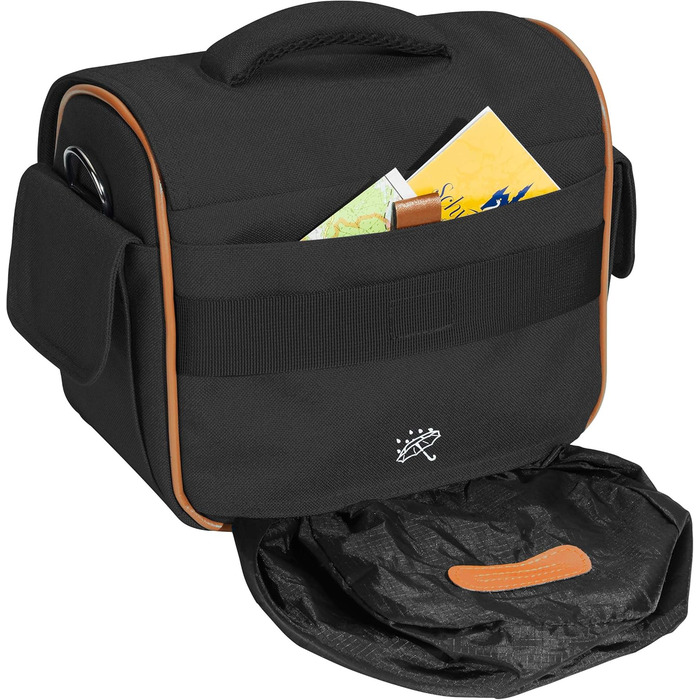 Сумка для камери PEDEA 'Vintage' з захисною плівкою для дисплея, чорна, XL (Canon, Nikon, Pentax)