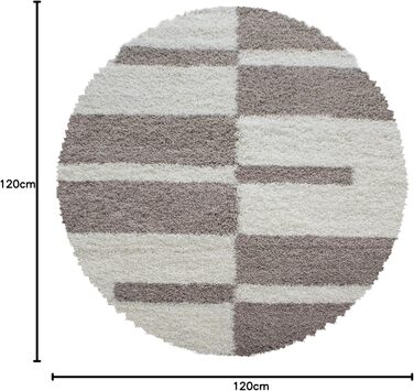 Шкіряний килим HomebyHome для вітальні 140 x 200 см - пухнастий килим з високим ворсом, колір антрацит, м'який та пухнастий. Підходить для спальні, кухні, передпокою.