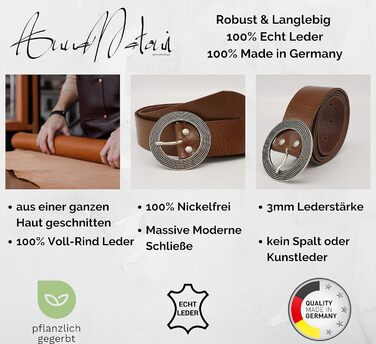 Жіночий шкіряний ремінь AnnaMatoni 4 см, Німеччина - вічний дизайн, натуральна шкіра, нікелева пряжка, червоний колір