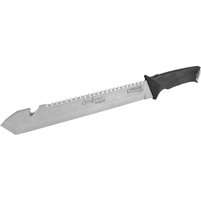 Camillus Carnivore 19818 Machete with sheath, titanium-bound blade and ballistic nylon sheath