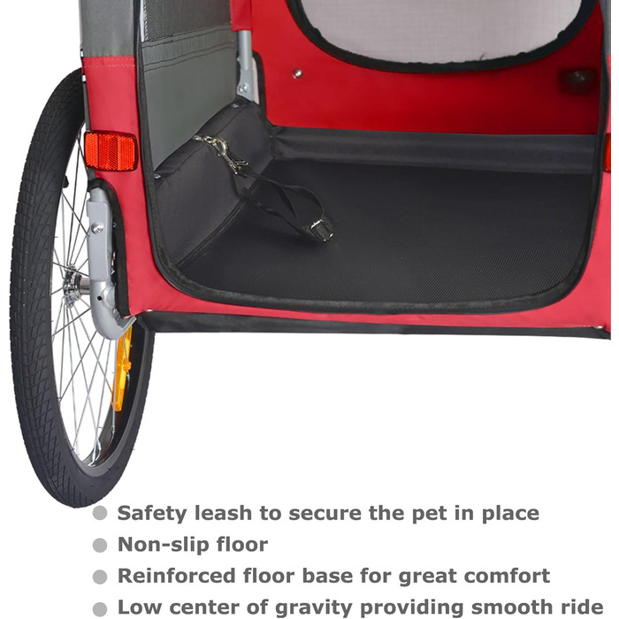 Універсальний візок для собак Tiggo VS Pets Medium: 2в1 (велосипедний, буксирний)