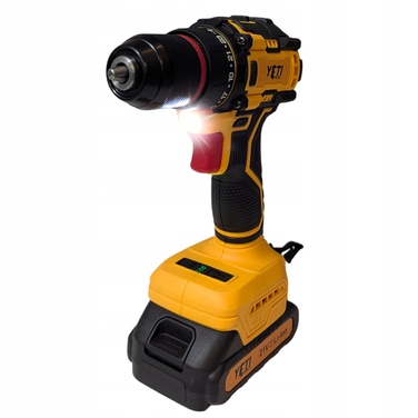 Акумуляторний безщітковий шурупокрут YETI TOOLS 21V (60Нм) з 2 акумуляторами