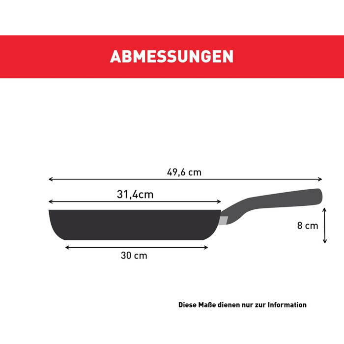 Сковорода Tefal Infinite Induction 30 см з антипригарним покриттям та індикатором температури