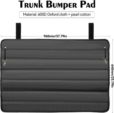 Захист вантажного відсіку автомобіля, 96 x 63 см, захист для собак, універсальний килимок у багажник