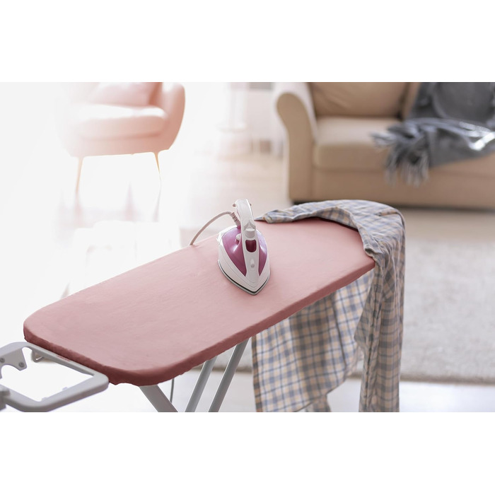 Чохол для прасувальної дошки Encasa XO Mini, 125x46 см, маув, з термовідбиваючою підкладкою та гумкою