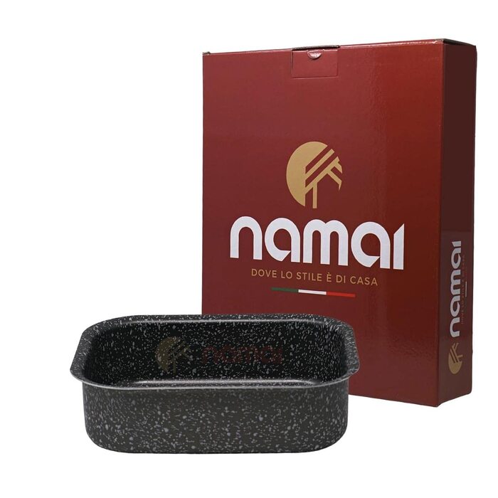 Форма для запікання NAMAI 40x28 см, для лазаньї, з неалюмінію, Made in Italy, підходить для миття в посудомийній машині