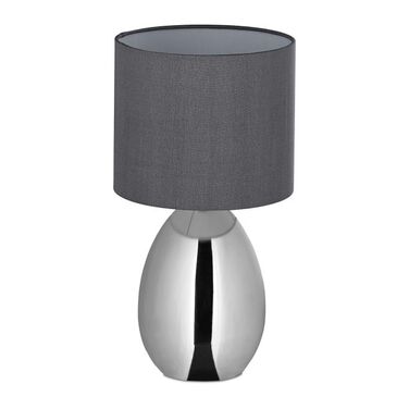 Relaxdays Table Lamp Metal & Fabric