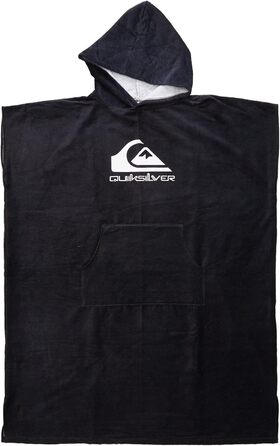 Чоловічий серф-пончо рушник Quiksilver, чорний, худі для пляжу