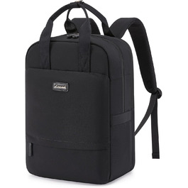 LOVEVOOK Рюкзак для ноутбука, 15.6 дюймів, жіночий, для школи/університету, подорожей, чорний