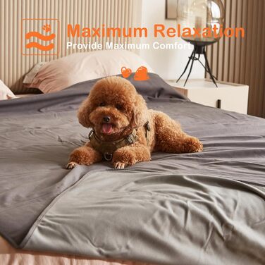 Водонепроникний коврик для собак і котів, миючий, 125x75/127x75 см, сірий (без Sherpa)