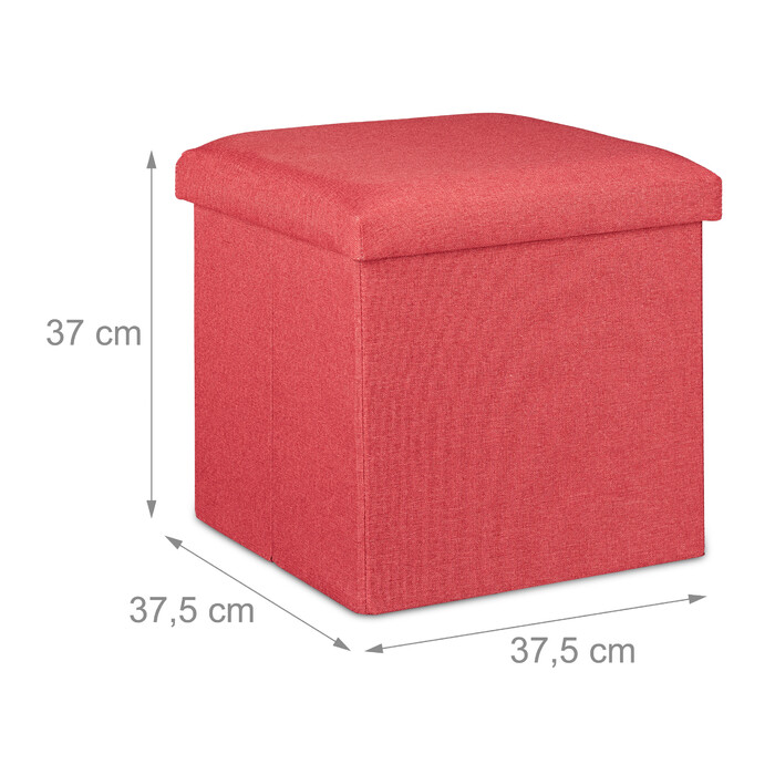 Relaxdays Ottoman з місцем для зберігання речей