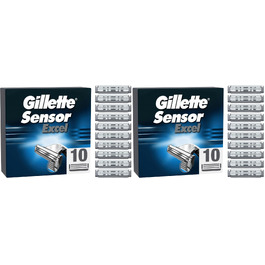 Смінні леза для чоловічих бритв Gillette Sensor Excel, 10 шт (2 упаковки по 5 шт)