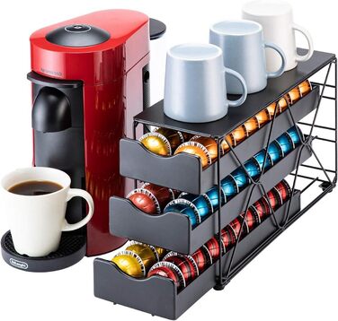 Організатор для капсул Nespresso Vertuo, 3 ящики, на 60 капсул