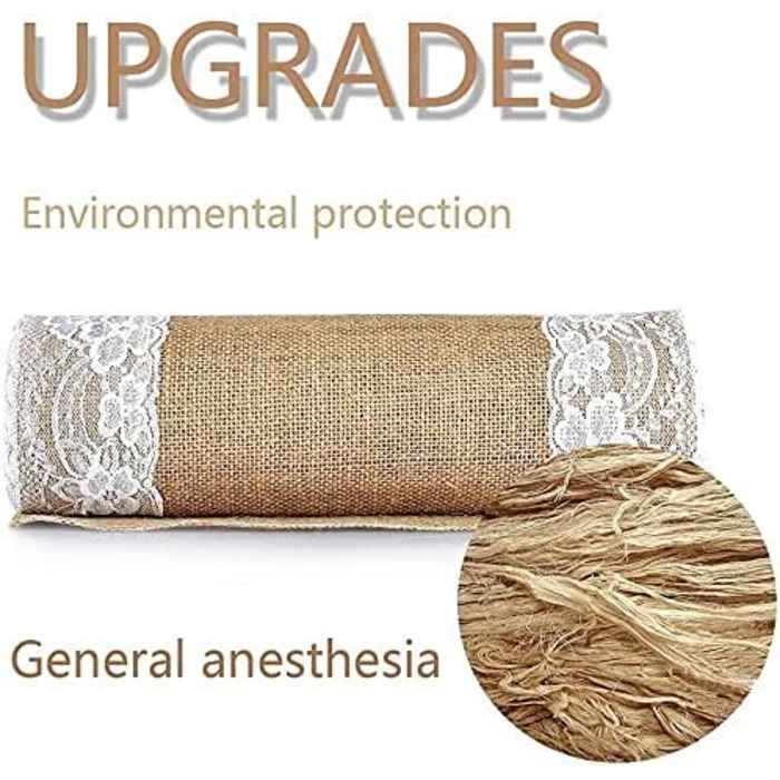 JIUERYY Natural Jute Table Runner Wedding Decoration - 30 * 275CM, 5 Pack