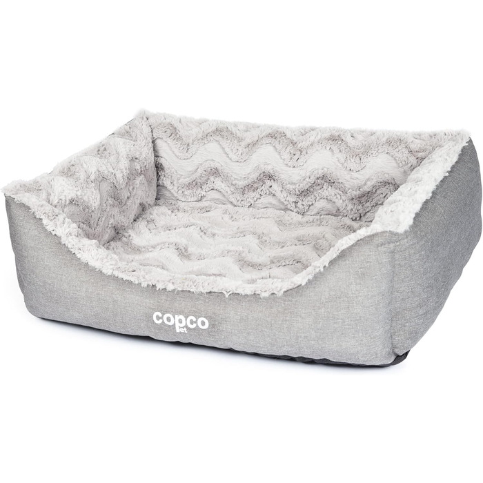 Ортопедичне ліжко для собак CopcoPet Pia, рожеве, 60 x 50 см - м'яке ліжечко з віскоеластичною начинкою, зручне, з антиковзаючою основою, легко миється, для маленьких собак