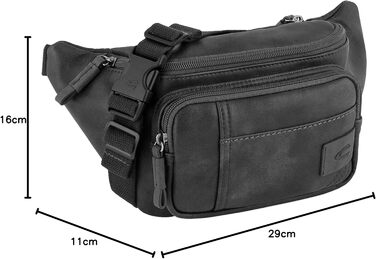 Чоловіча поясна сумка Camel Active Laos (Чорна)