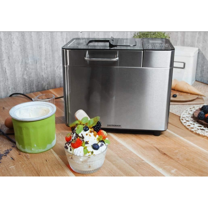 GASTROBACK Ice Cream Container for 42823 Design Bread Maker Advanced, 700ml - Versatile, Stable, Color: Summer Green