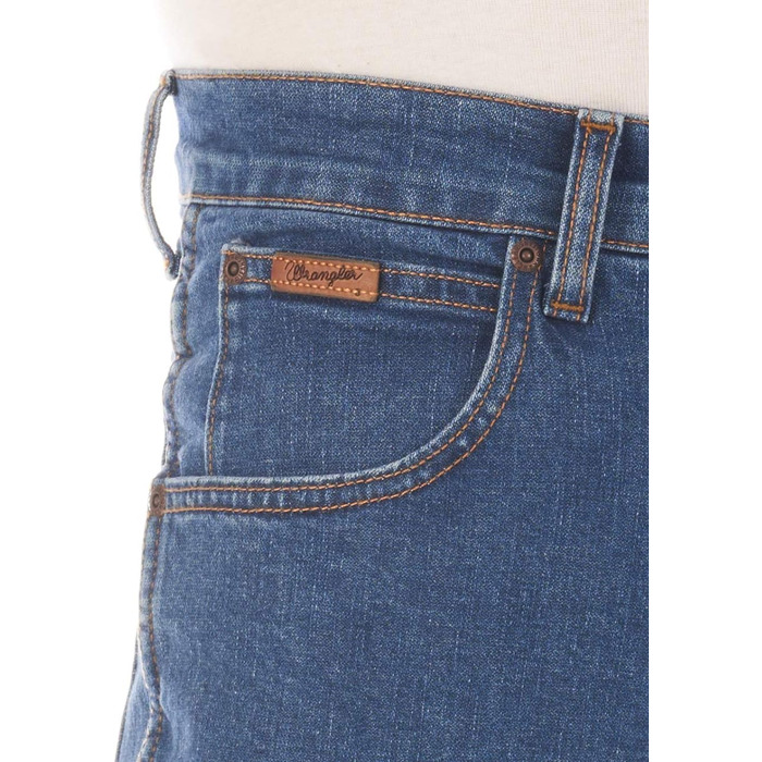 Джинси чоловічі Wrangler Texas Stretch Regular Fit, Authentic Straight, Denim, сині (33W/36L)