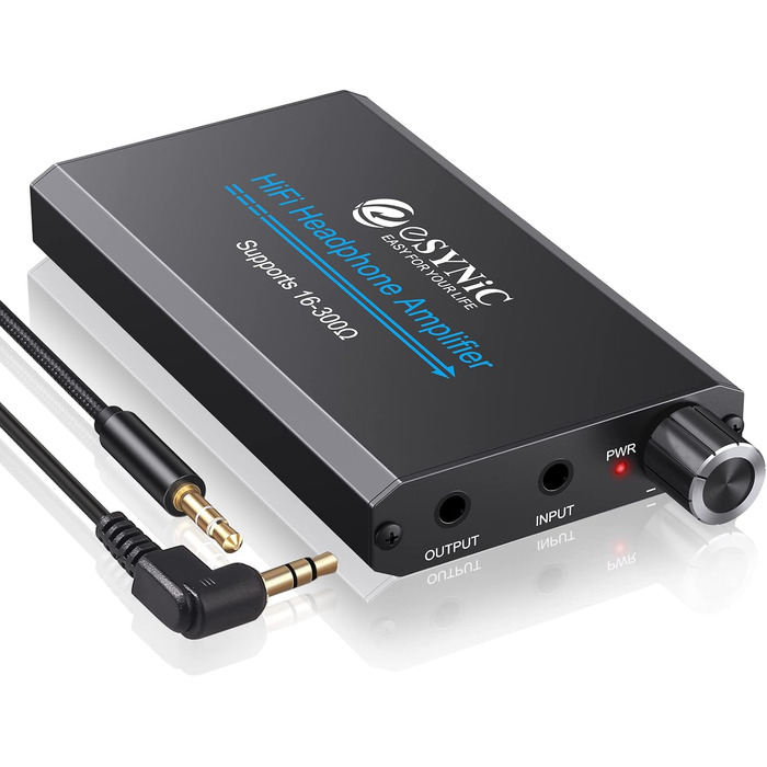 Портативний підсилювач навушників eSynic HiFi, 16-300 Ом, для MP3/MP4, телефону, ноутбука, планшета, з акумулятором