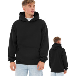 Унісекс худі Oversize Johnny Urban Cody — базовий світшот з капюшоном із цупкої тканини, чорний, розмір S
