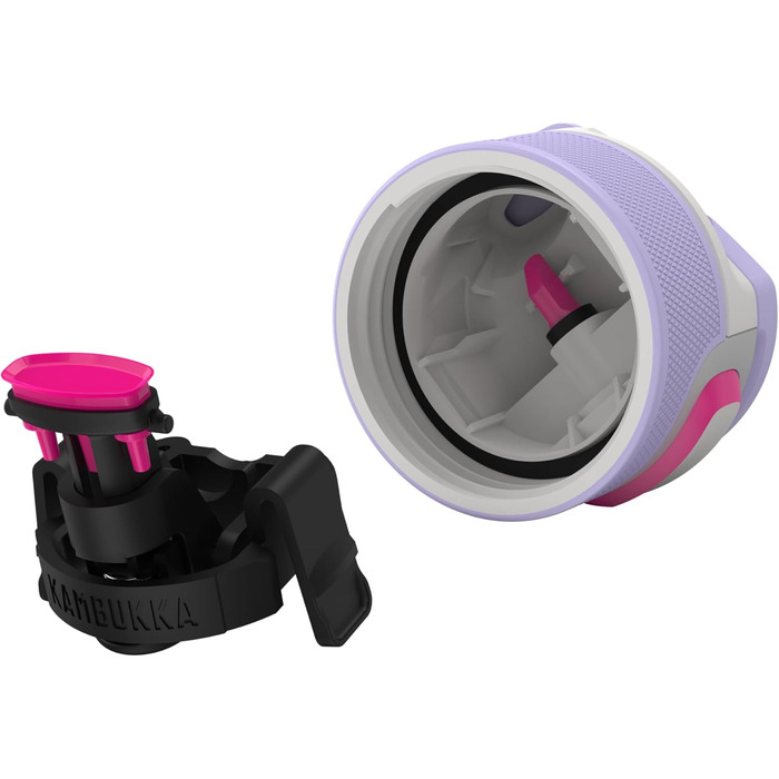 Kambukka Stainless Steel Water Bottle - Insulated Thermos with Snapclean Lid - Dishwasher Safe, Easy Grip (600ml, Digital Lavender)