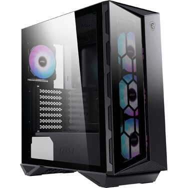 Корпус ПК MSI MPG GUNGNIR 110R: загартоване скло, підтримка ATX/M-ATX/Mini-ITX, 4 RGB вентилятори, USB 3.2 Gen 2x2, магнітний фільтр