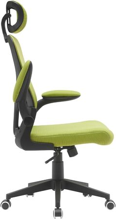 Офісне крісло BAKAJI, нейлон, зелене, 56 x 116-126 см