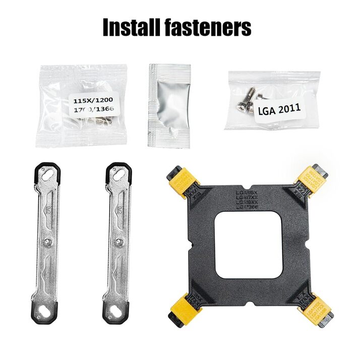 Кулер CPU Jungle Leopard KF420E з дисплеєм температури, 4 heat pipes, 155 мм, 120*120*25 мм вентилятор 1800RPM ARGB PWM, для LGA 115X/1200/1700/1366/2011/1851, AM4/AM5 (Чорний)