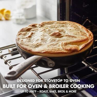 GreenPan GP5 сковорода з антипригарним покриттям Hartelox, 25.4 см, чорна, для індукції, орієнтована на здоров'я, PFAS-free