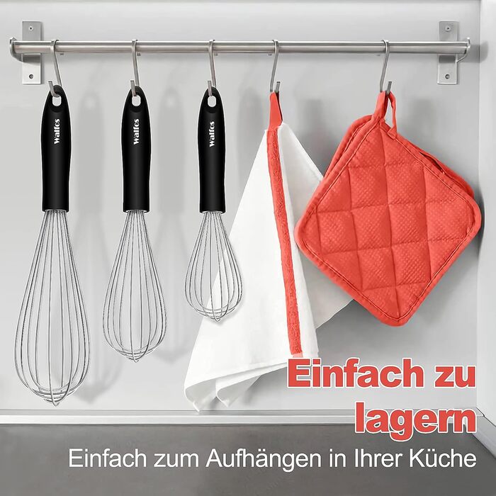 Набір міксерів Walfos® з нержавіючої сталі: 21 см, 23 см, 28 см. 3 шт. для збивання, змішування та приготування