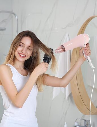 Фен Aigostar Lora рожевий 2400W з іонізацією, 3 температурні режими та 2 швидкості повітря