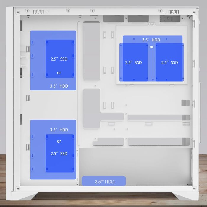 Корпус ПК NEWWAY NW1 з дерева, Mid-Tower, ATX/Micro-ATX/ITX, USB Type-C, 3 x 140 мм PWM вентилятори, скляна бічна панель