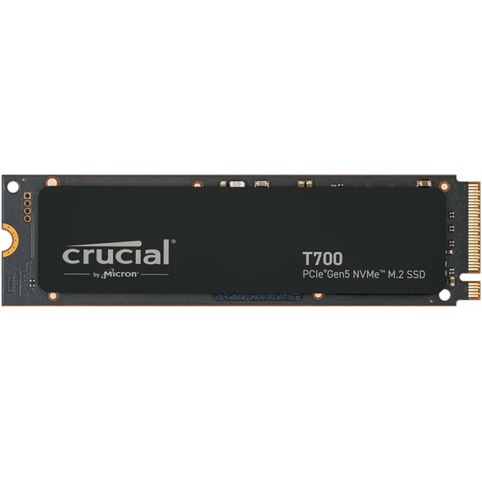 SSD Crucial T700 1TB PCIe Gen5 NVMe M.2 - Швидкий внутрішній SSD накопичувач, до 12400 МБ/с