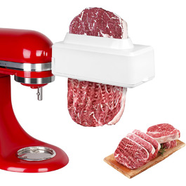 Насадка для подрібнення м'яса LETOMS для міксерів KitchenAid, оновлений подрібнювач із нержавіючої сталі, міцний і довговічний, підходить для посудомийки
