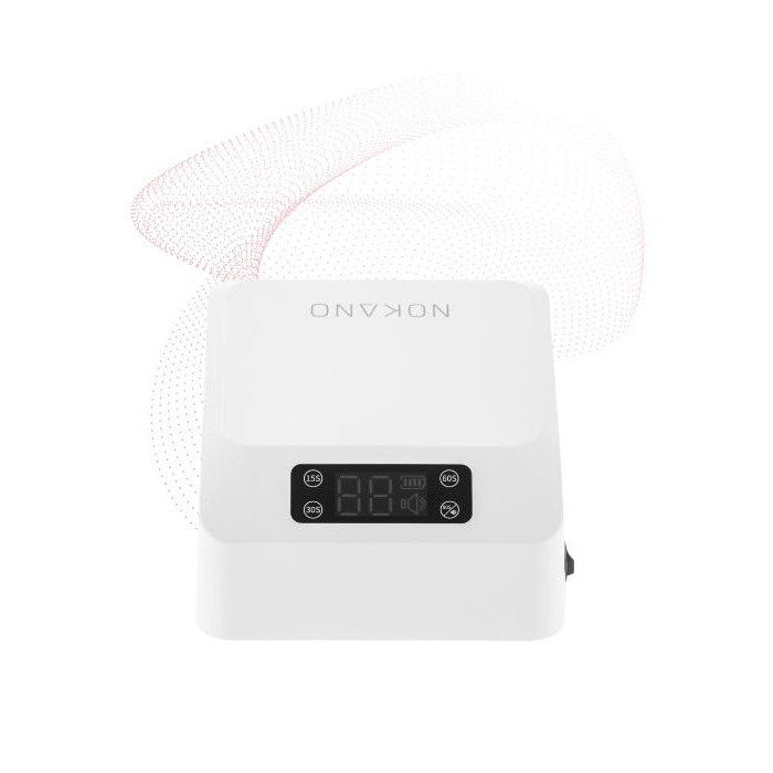 Лампа для нігтів NOKANO LED+UV 48 Вт, біла, з датчиком руху та таймером