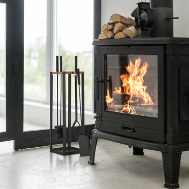 Relaxdays 5-Piece Fireplace Set