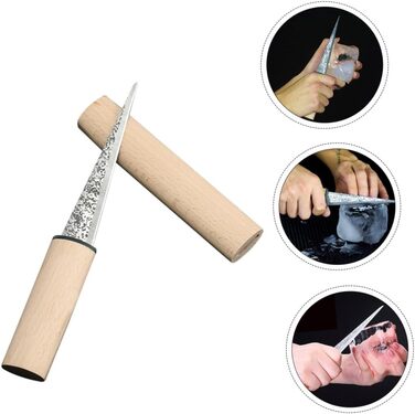Bartender ice pick ice cubes ice molds bar accessories kalanchoe drink cooling ice selection pointed ice pick ice chipper ice scraper stainless steel khaki