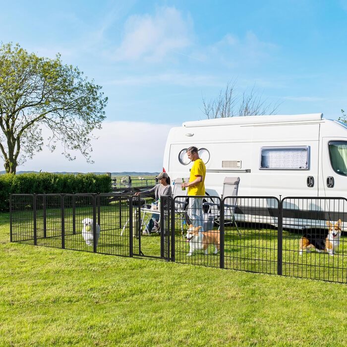 Вольєр для собак Yaheetech 8-секційний, 80 см, для квартири та саду, збірка без інструментів