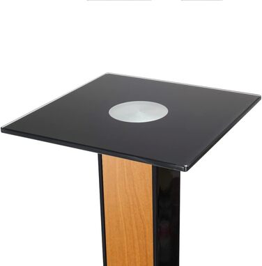 Ексклюзивні підставки для колонок BS03 чорного глянцю з декоративною вставкою Erle